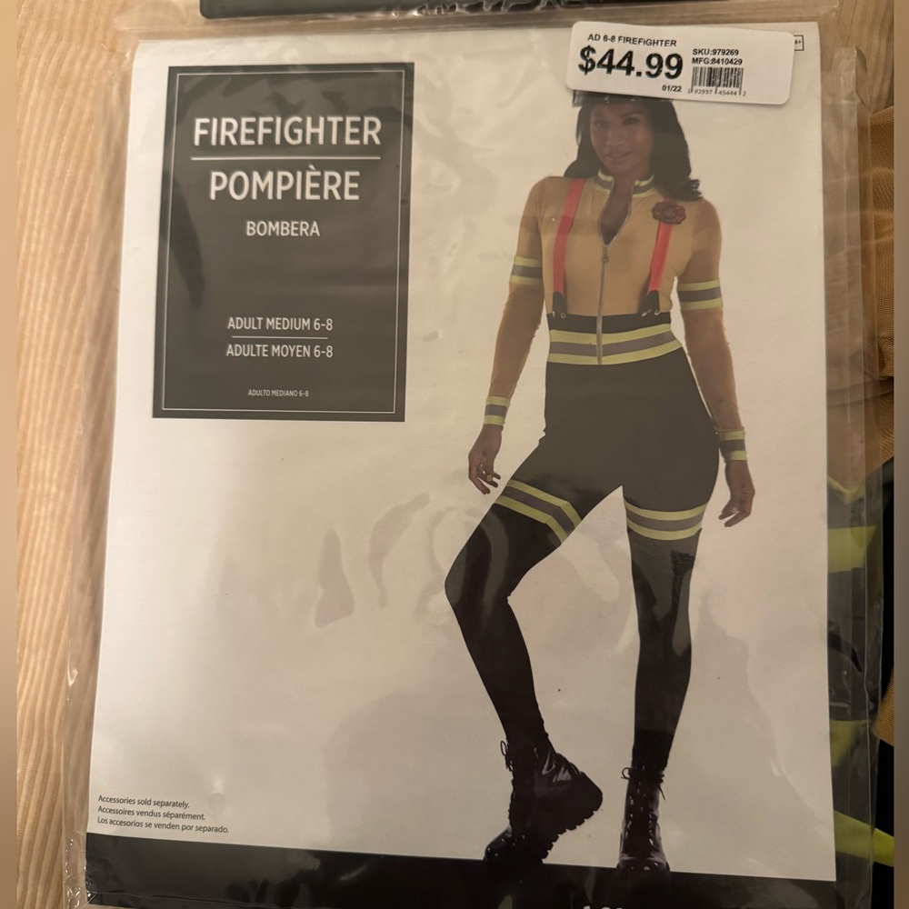 Halloween firefighter costume size M
